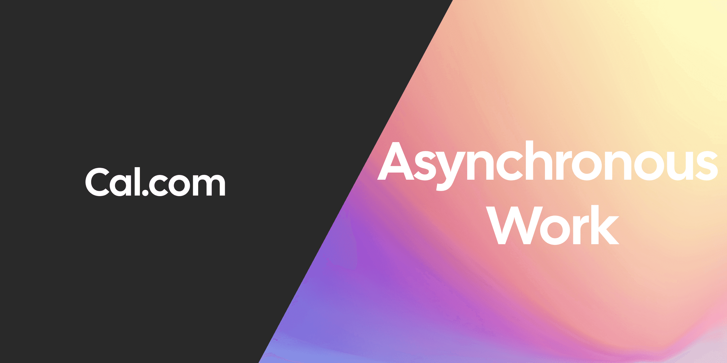 Scheduling for asynchronous work