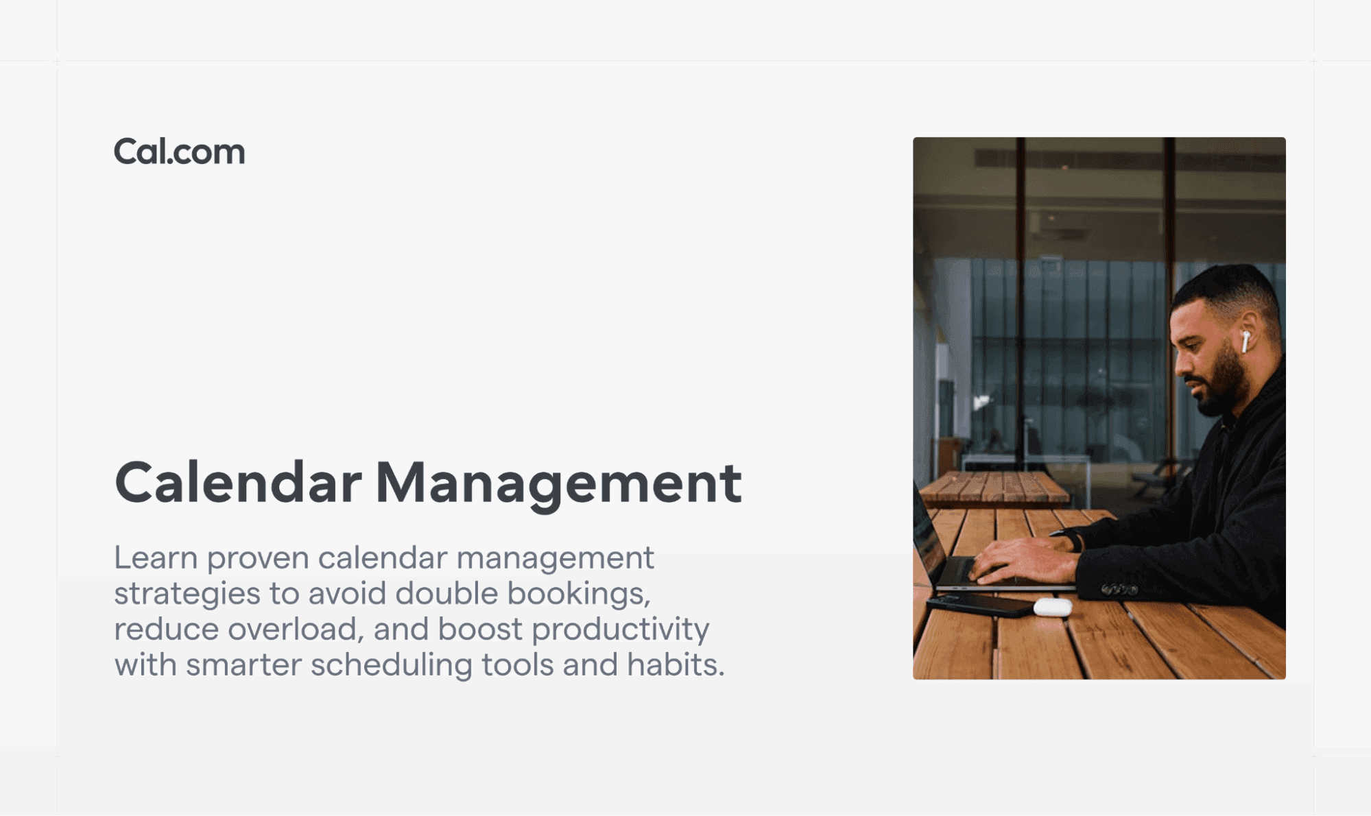 Calendar Management - Avoid Double Bookings & Overload | Cal