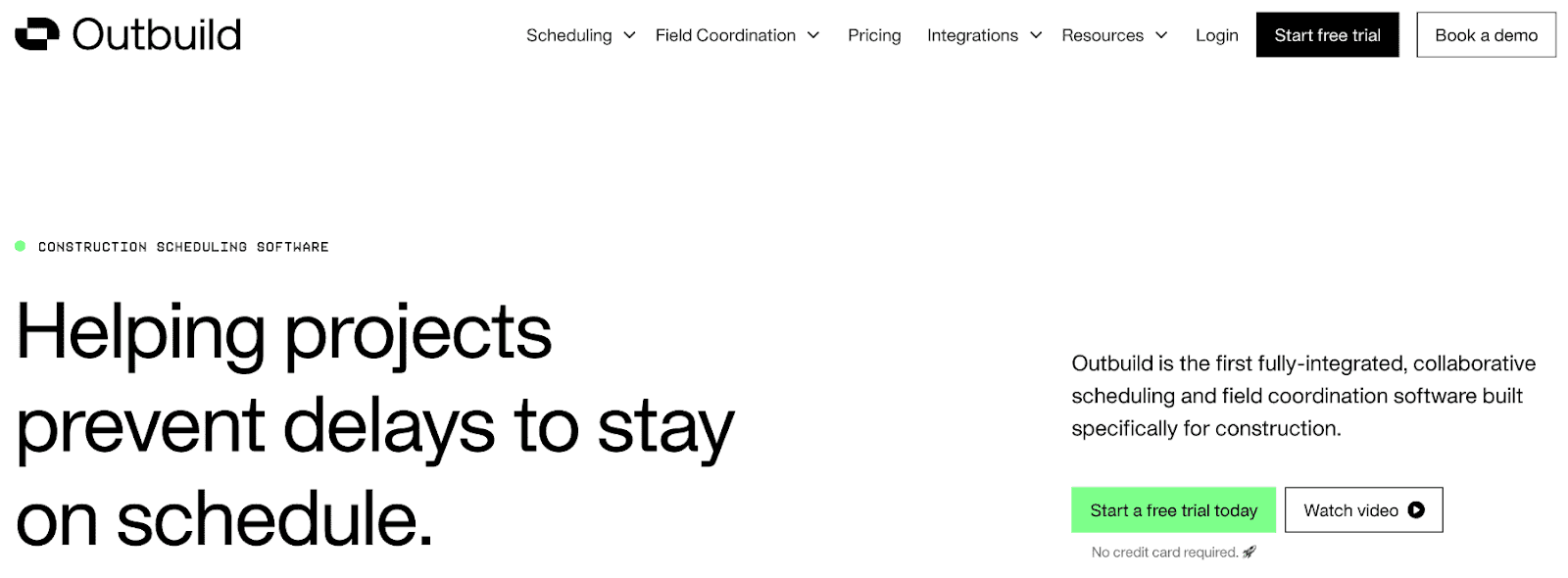 Outbuild home page