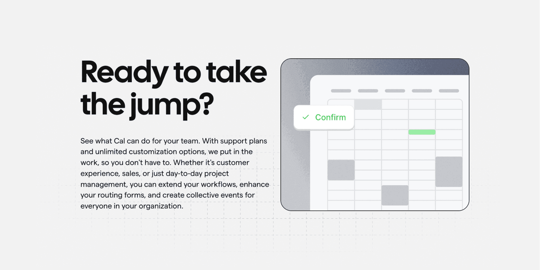 Discover Cal.com’s customizable Team plan