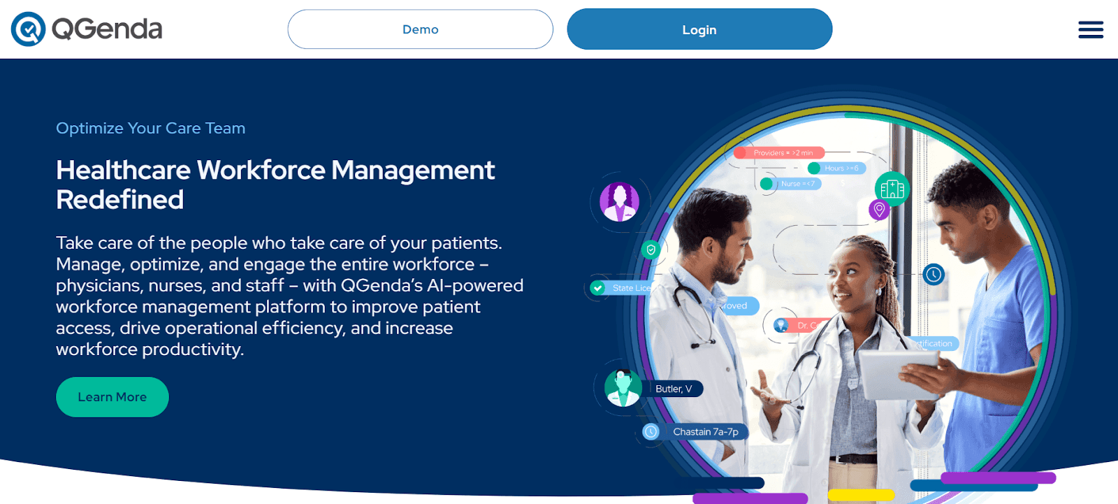 QGenda homepage