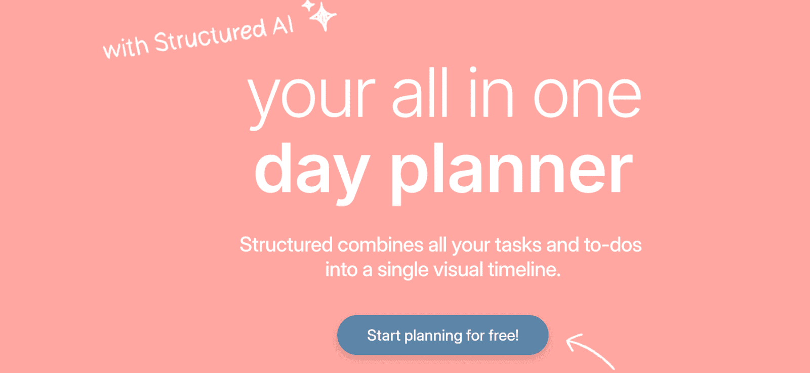 Structured homepage