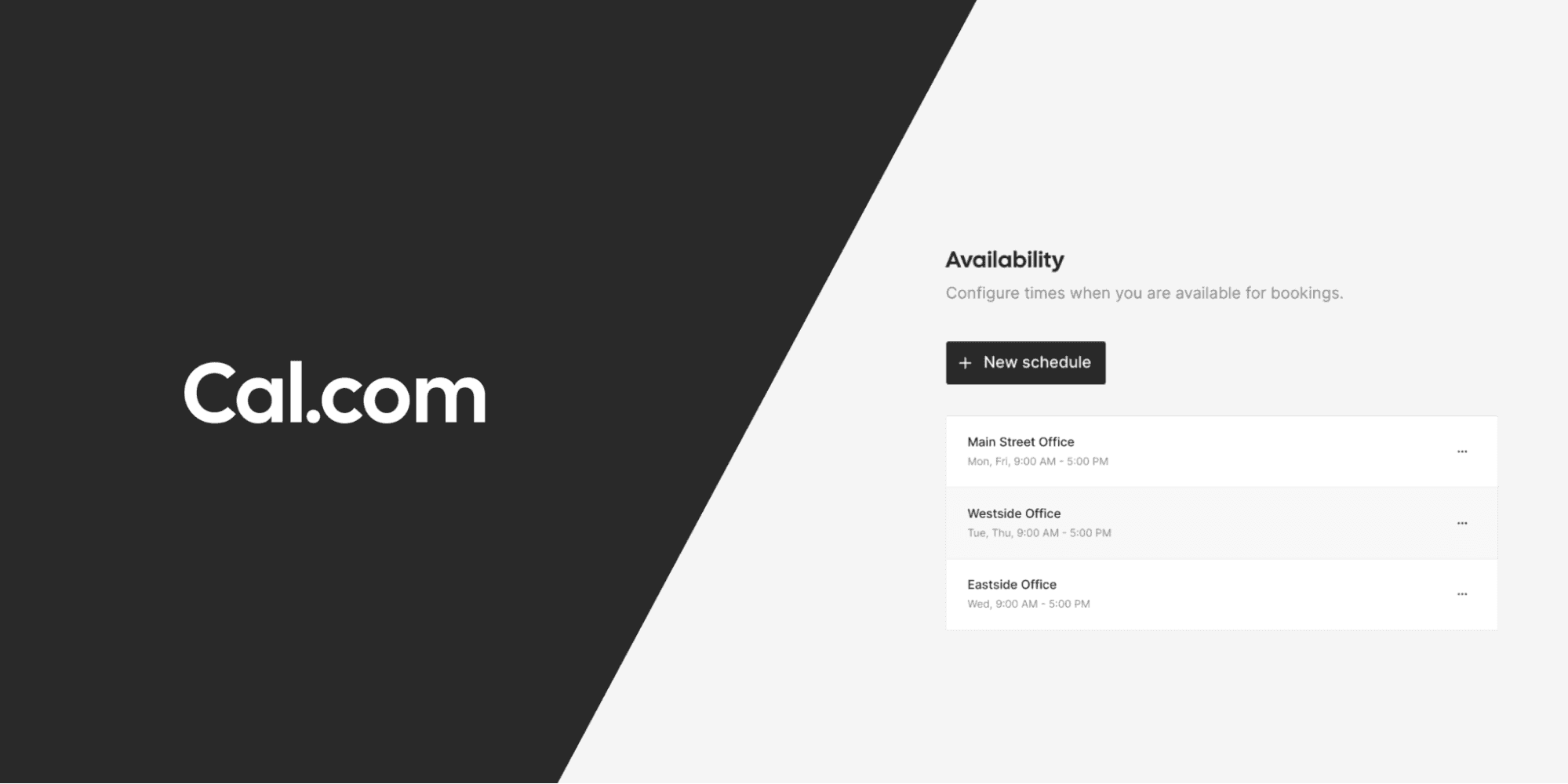 Using custom availability scheduling